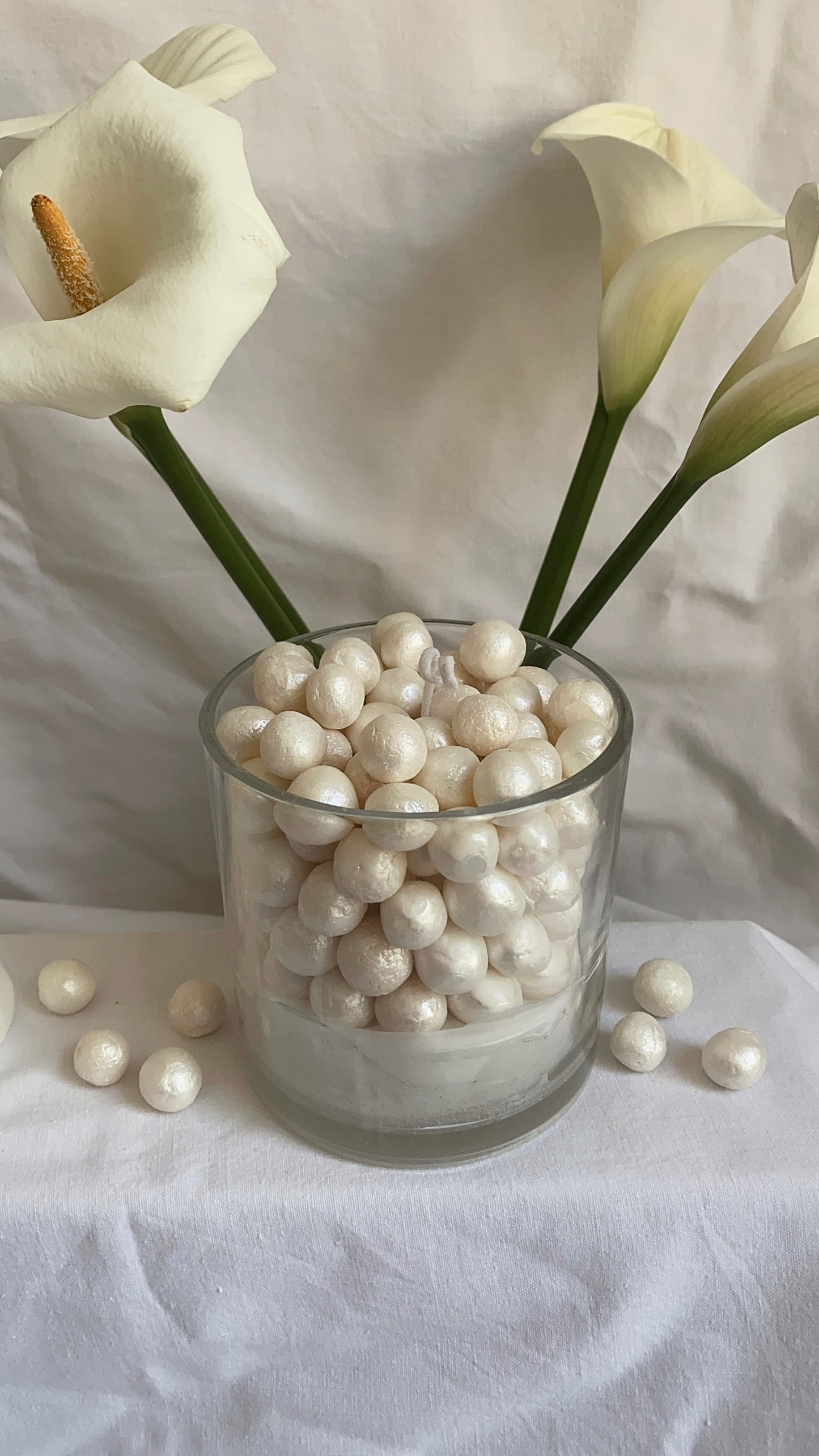 Pearl Candles - Round