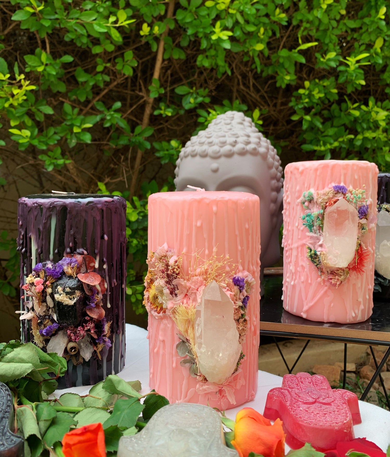 Crystal Intention Candles