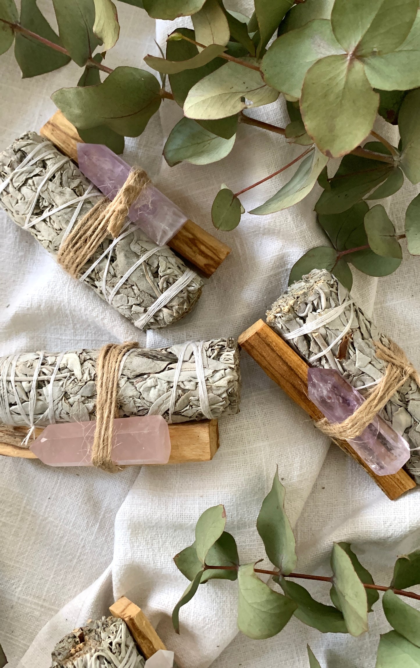 Sage Palo Santo & Crystals